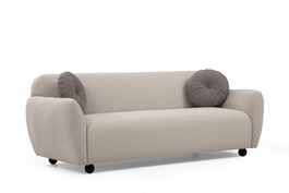 Atelier Del Sofa Eddy - Sofá de 3 plazas Crema